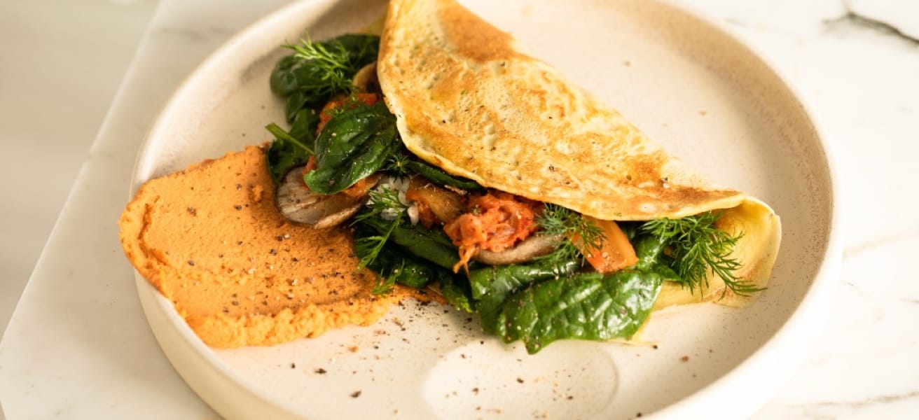 Omelette plate